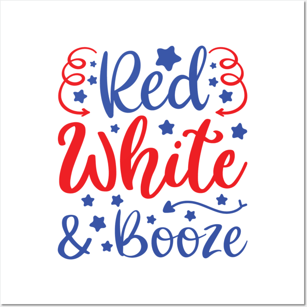 Red White And Booze Wall Art by hallyupunch